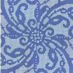 EMBROIDERY BLUE Мозаика Bisazza OPUS ROMANO DECORATIONS